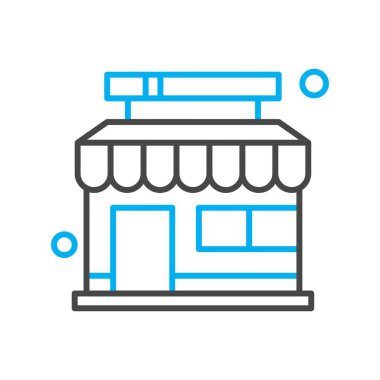 vektör mağaza simgesi çizimi