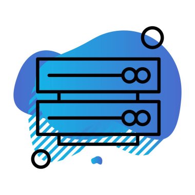 vektör sunucu illüstrasyonu