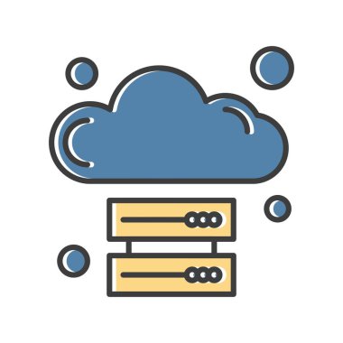 vektör sunucu illüstrasyonu