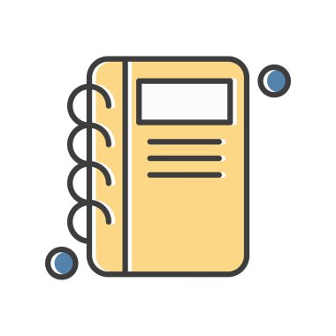 kitap simgesi vektör illüstrasyonu