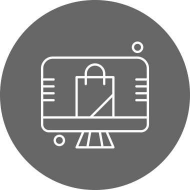 çanta simgesi vektör illüstrasyonu