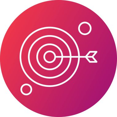 vektör hedef simgesi illüstrasyonu