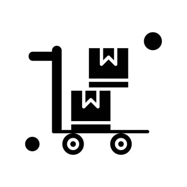 Sepet ikonu vektör illüstrasyonu