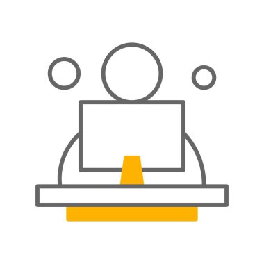 vektör ofisi simgesi illüstrasyonu