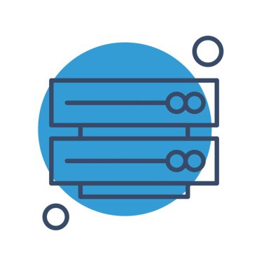 vektör sunucu illüstrasyonu