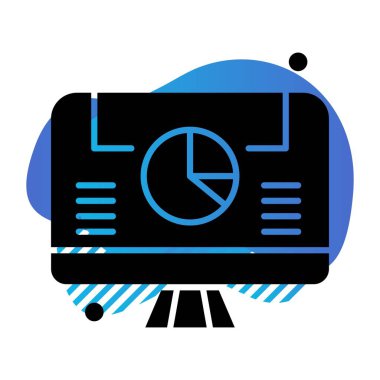 vektör lcd simgesi illüstrasyonu