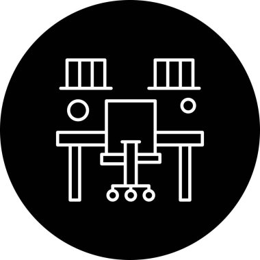 vektör ofisi simgesi illüstrasyonu