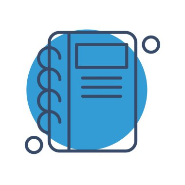 kitap simgesi vektör illüstrasyonu