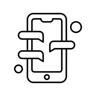  Vektör Mobil simge illüstrasyonu