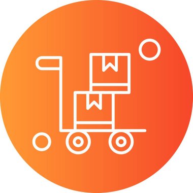 Sepet ikonu vektör illüstrasyonu