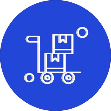 Sepet ikonu vektör illüstrasyonu