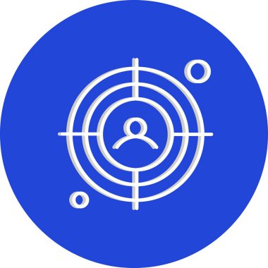 vektör hedef simgesi illüstrasyonu