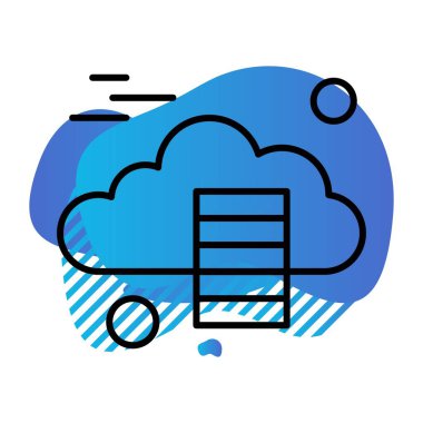 vektör sunucu illüstrasyonu