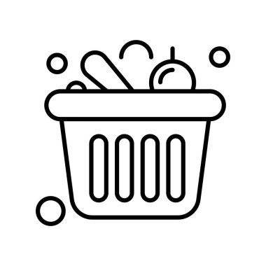 Sepet Simgesi vektör illüstrasyonu