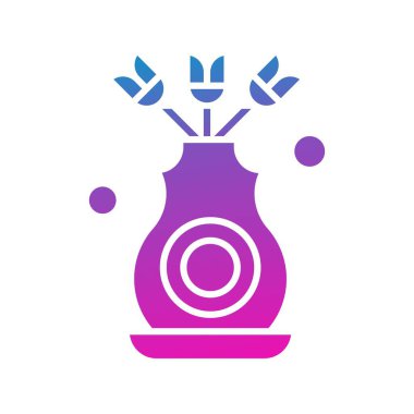 Vektör Çiçeği Simgesi illüstrasyonu