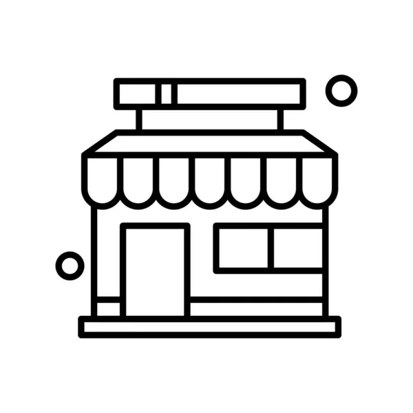 Ilustración Icono Tienda Vectorial — Archivo Imágenes Vectoriales