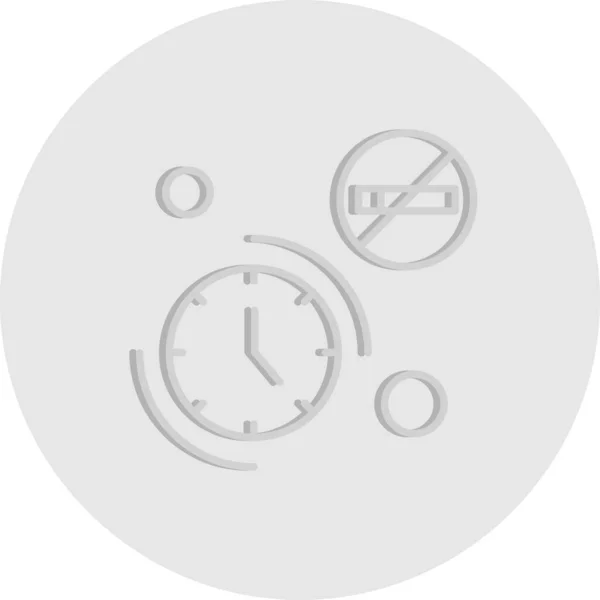 Vector Icono Del Reloj Ilustración — Archivo Imágenes Vectoriales