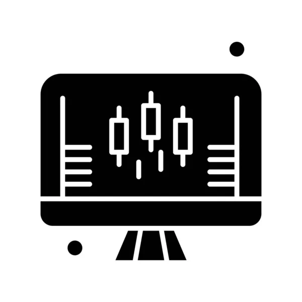 Illustrazione Icona Vettoriale Lcd — Vettoriale Stock