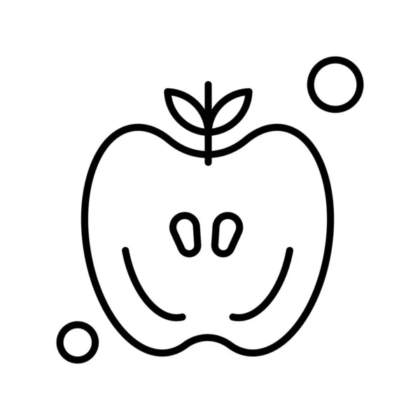 Ilustrace Ikony Vektoru Apple — Stockový vektor