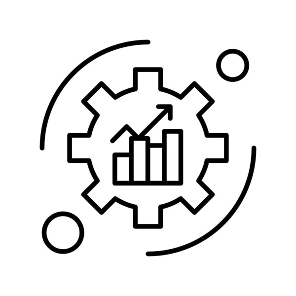 Vector Setting Icon Illustration — Stock Vector