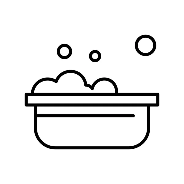 Vektor Badewanne Icon Illustration — Stockvektor