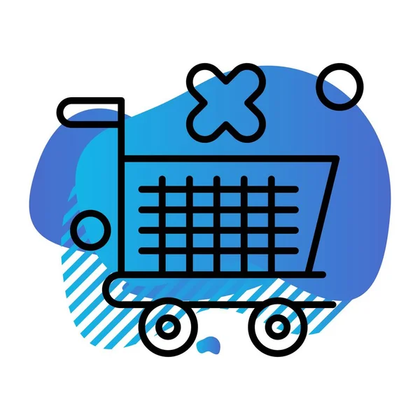 Trolley Icon Vector Illustration — Stockvektor