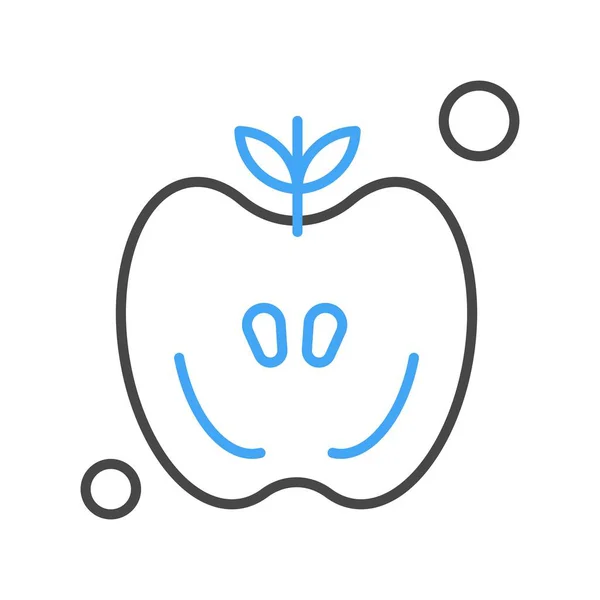 Vector Apple Pictogram Illustratie — Stockvector