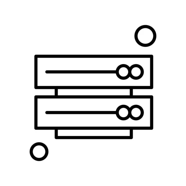 Иконка Векторного Сервера — стоковый вектор