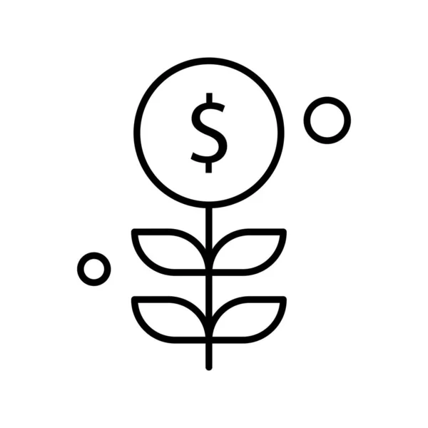 Ilustrace Ikony Vektorové Rostliny — Stockový vektor