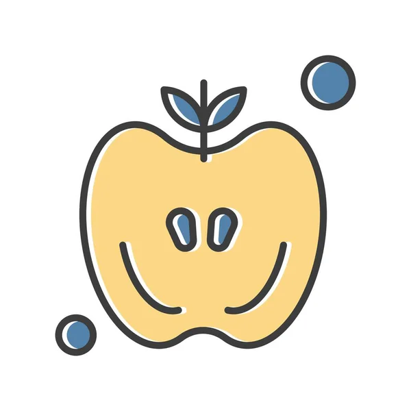 Vector Icono Apple Ilustración — Vector de stock