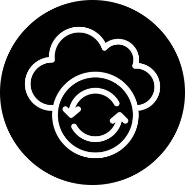 Vektör Refresh düz biçim simgesi