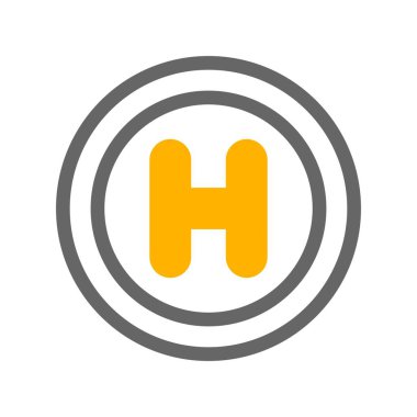 Hastane simgesinin vektör illüstrasyonu