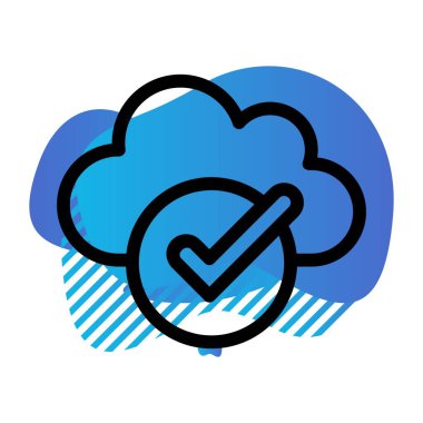 Vektör denetimi düz biçim simgesi