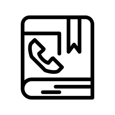 vektör iletişim kitabı simgesi   