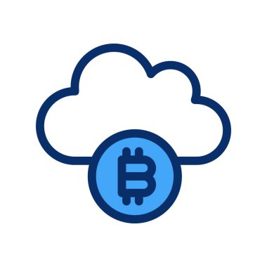  Vektör Bitcoin düz biçim simgesi