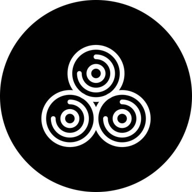 Ahşap simgesinin vektör çizimi