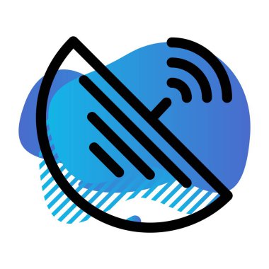 vektör uydu anten simgesi 