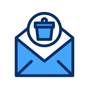 Çöp simgesinin vektör illüstrasyonu