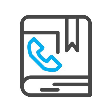 vektör iletişim kitabı simgesi   