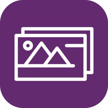 Galeri Simgesinin Vektör illüstrasyonu 