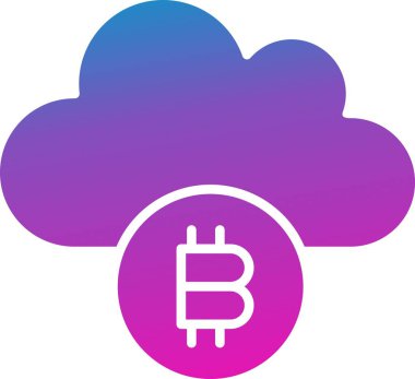 Vektör Bitcoin düz biçim simgesi