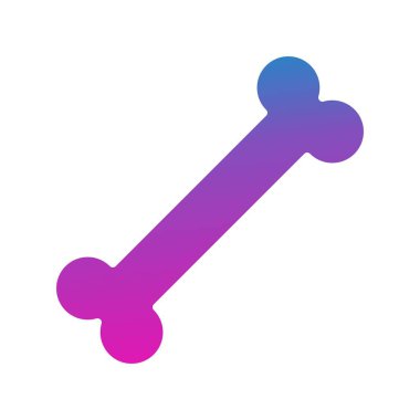 Kemik simgesinin vektör illüstrasyonu