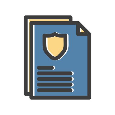 Vektör Belgesi düz biçim simgesi