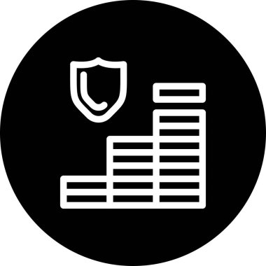 Para simgesinin vektör illüstrasyonu 