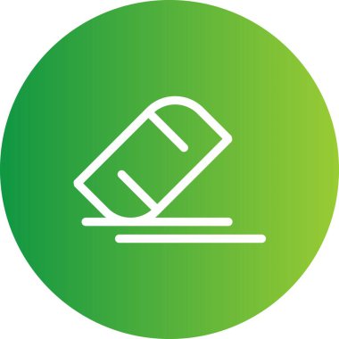 Silgi simgesinin vektör illüstrasyonu 