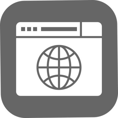 Web sitesi simgesinin vektör illüstrasyonu 