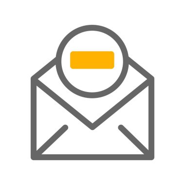 Simgeyi küçültme vektörü illüstrasyonu 