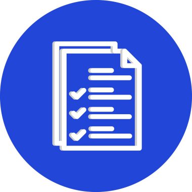 Vektör Belgesi düz biçim simgesi