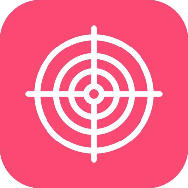 Hedef simgesinin vektör illüstrasyonu 