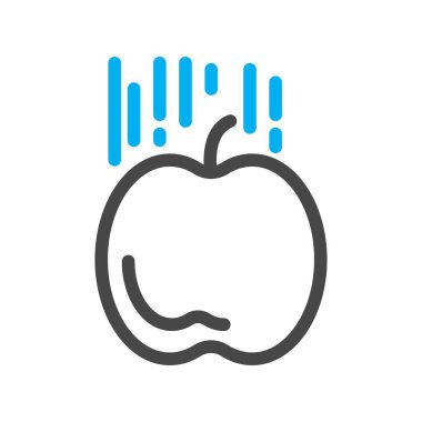 elma simgesinin vektör illüstrasyonu 